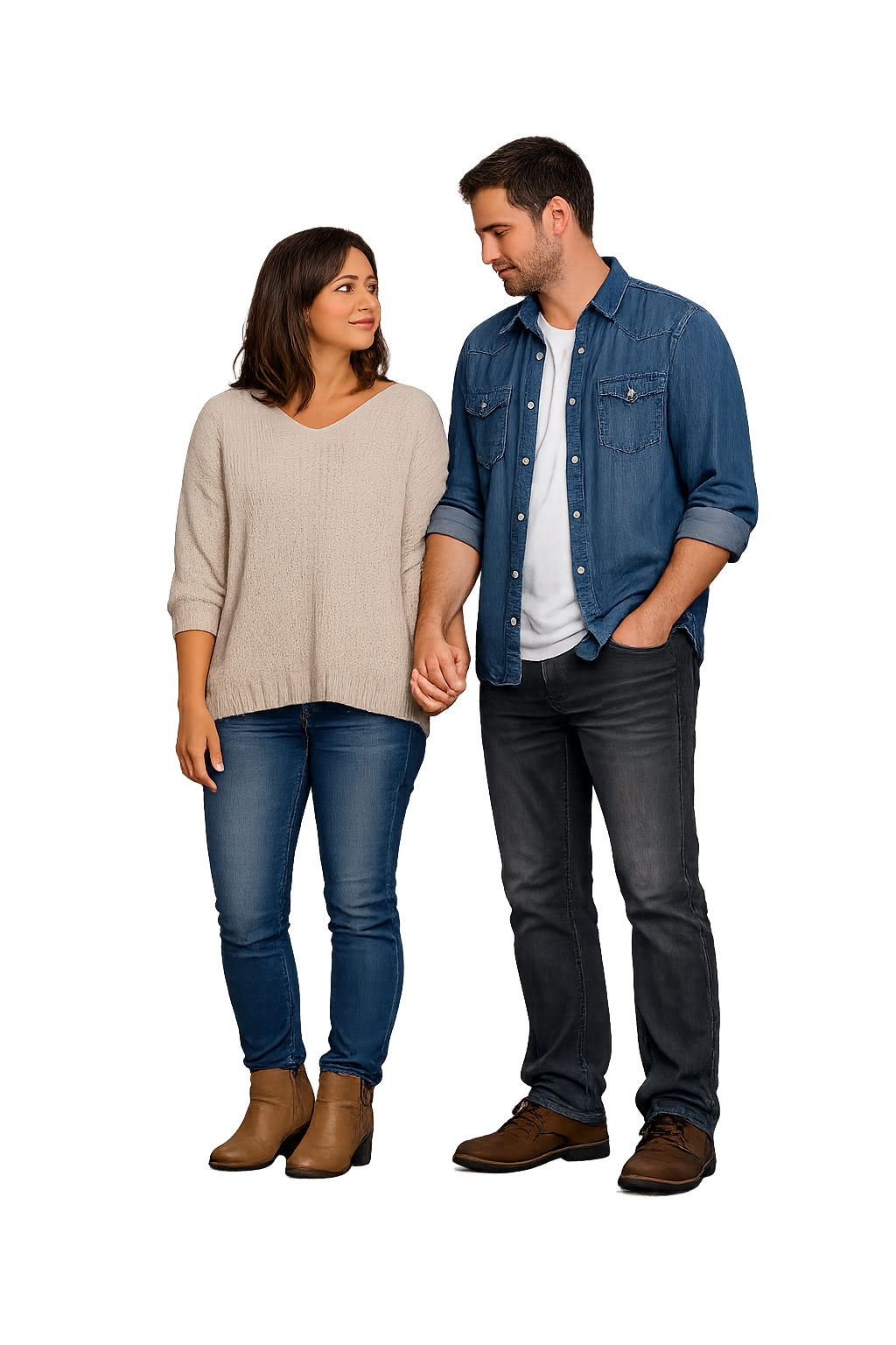 Pareja reconstruyendo su relación